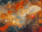 The Blue Horsehead Nebula in Infrared