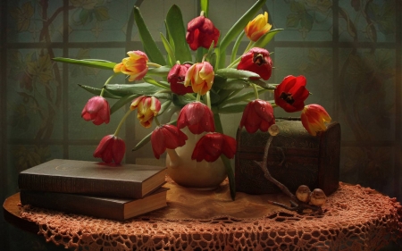 bouquet of tulips - tulps, flowers, fun, nature, cool, bouquet