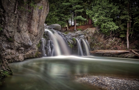 Waterfalls - Wodospad, Las, Kamienie, Skaly