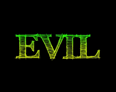 Evil - labrano, gizzzi, yellow, green, evil, black