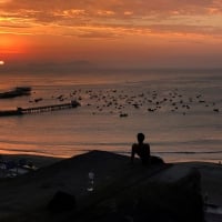 Sunset in Lima, Peru