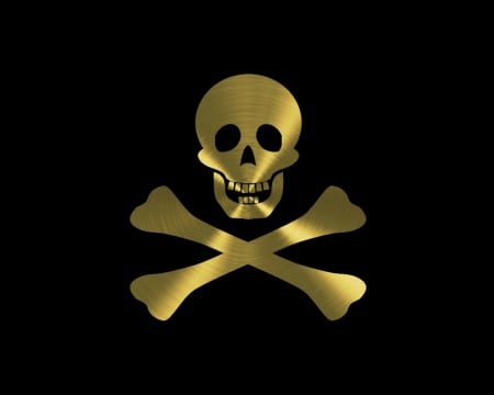 Golden Skull - black, gizzzi, golden, labrano, skull