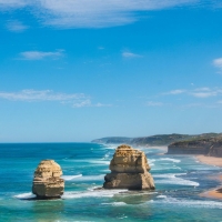 Cliffs in the Blue Ocean