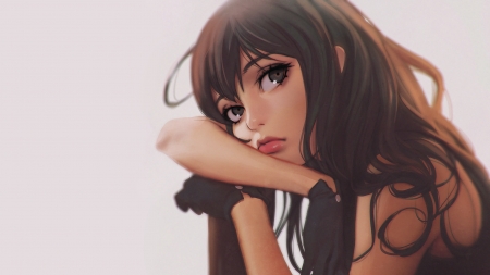 Girl - girl, manga, anime, face