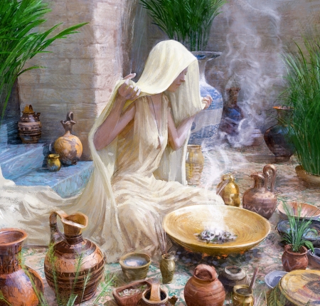 The oracle - pot, fantasy, girl, art, oracle, gilles ketting