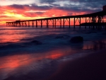 pier at sunset