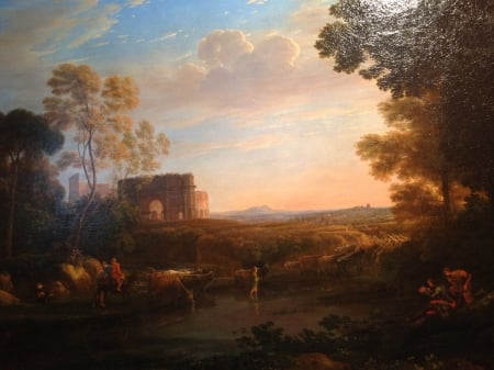 Pastorale - claude lorrain, pictura, pastorale, painting, art