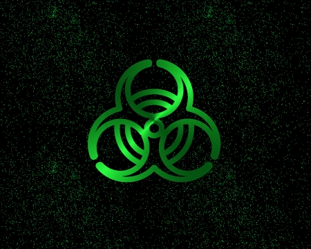 biohazard green night sky - labrano, night sky, gizzzi, biohazard, green