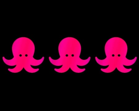 octopus - labrano, gizzzi, pink, octopus, black