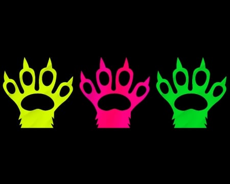 paw - paw, labrano, gizzzi, yellow, pink, green