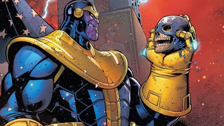 Thanos - thanos, comics, marvel comics, illustration, super villain