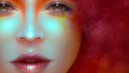 Sweet as candy - sweet as candy, girl, neville dsouza, pink, frumusete, lips, fantasy, face, luminos