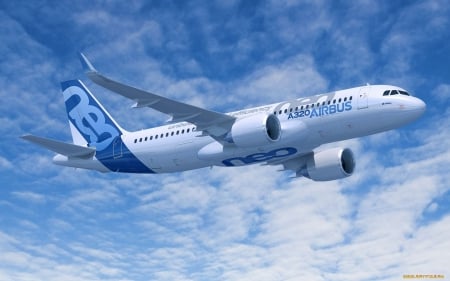 Airbus - sky, flight, airbus, airplane