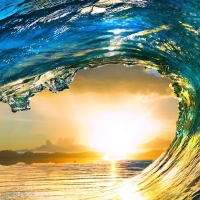 Ocean Wave at Dawn