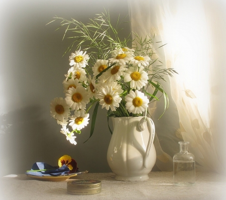 ♥ - flowers, vase, abstract, photography, still life