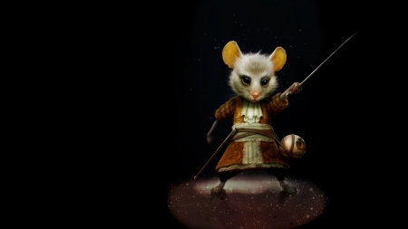 Mouse knight - knight, mouse, sword, fantasy