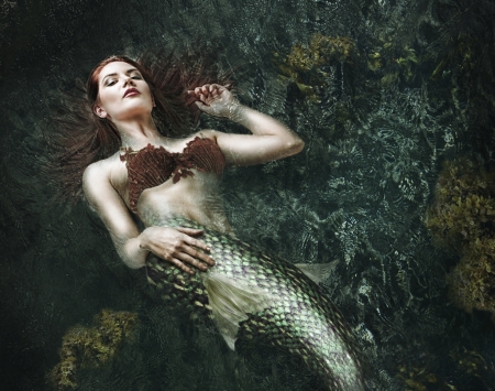 Mermaid - fantasy, water, mermaid, summer, girl, jason hahn