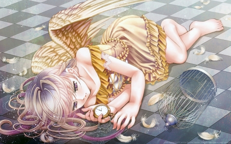 Angel - pixiv, angel, girl, anime, plastic moon, manga