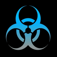Biohazard blue grey