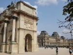 Outside the Louvre Museum, Paris, France