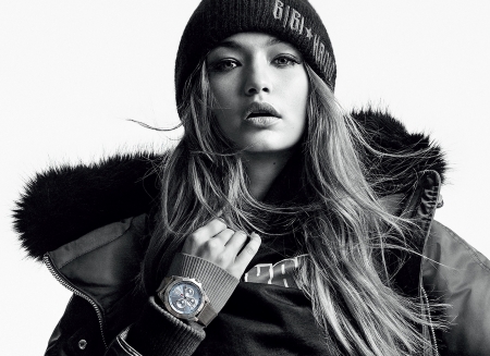 Gigi Hadid - woman, gigi hadid, girl, hat, bw, model