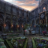 Gothic Courtyard