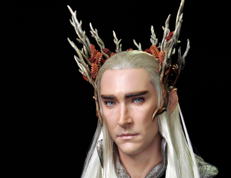 Thranduil - thranduil, man, elf, black, fantasy, king, face, theerapol vonghirunsombut, luminos