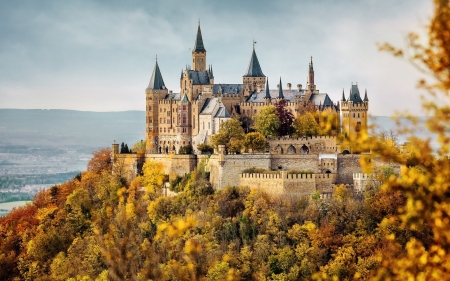 Hohenzollern Castle in Autumn, Germany