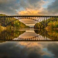 Railway Bridge Across the River