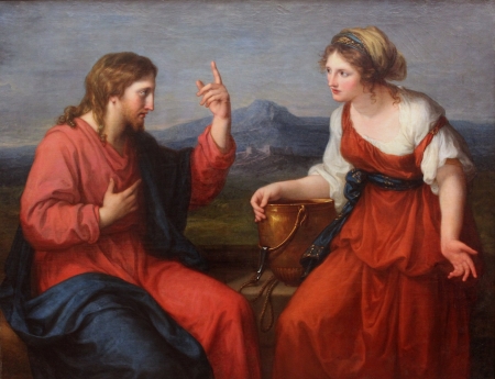 Christ and the samaritan woman