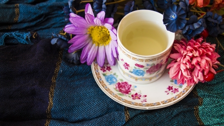 Drink - drink, flowers, photo, cup