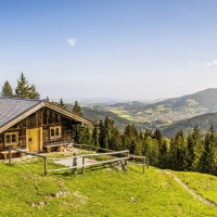 Alpine Landscape with a chalet