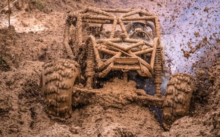 Serious Offroading in the Mud - offroad, cars, mud, dunebuggy