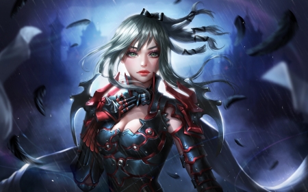 Aranea Highwind - aranea highwind, blue, red, girl, luminos, final fantasy