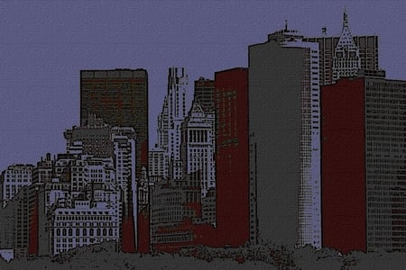 City skylines - anime, architecture