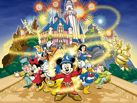 WaltDisneyWallpaper21024jpg - disney micky, friends, castle