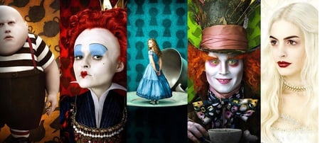 Alice in wonderland montagem - alice, wonderland, mad hatter