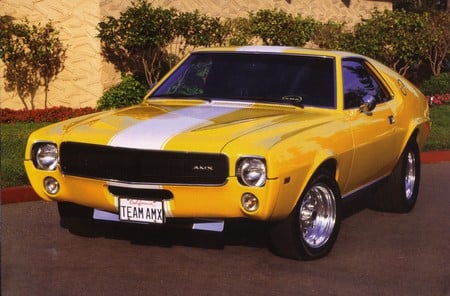 AMC-AMX 1968 - amc-amx, 1968, yellow