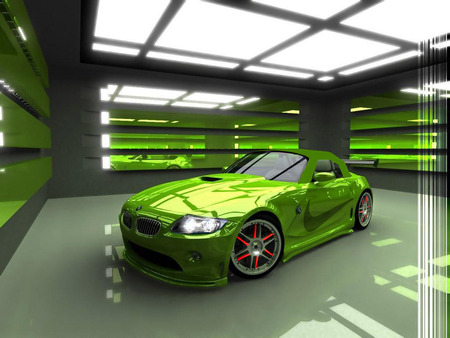 bmw Z4  - motorsport, bmw, bmw z4, nike, roadster, e86, z4, convertible, green, bmw e85, e85