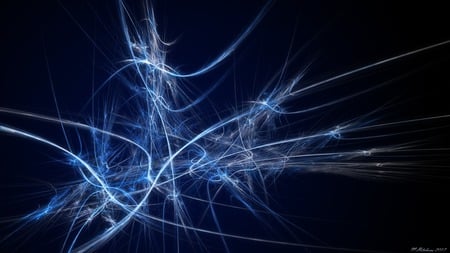 Blue Blast - 3d, abstract, blue