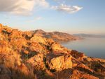 antelopeis land at sunset