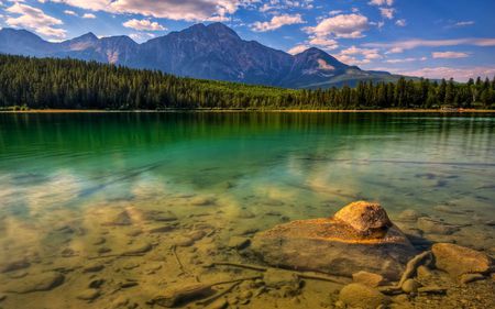 Lake reflections - lake, landscape, mountain