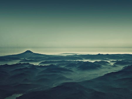 morning mist - nature, sky