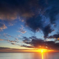 Evening Over Costa del Sol La Axarqua Andalusia Spain