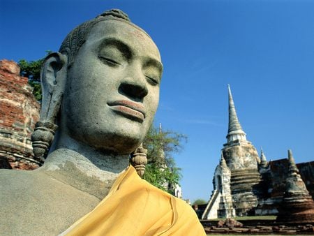 Buddha Statue Wat Tower - hindu, tower, places, religion, buda, asian, peace, buddha