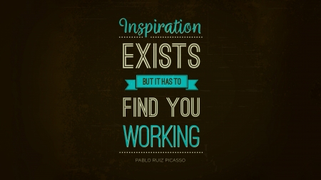 Pablo Picasso Quote - pablo picasso, brown background, text, typography, quotes