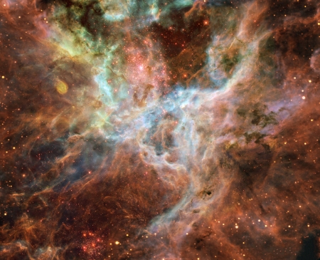 In the Heart of the Tarantula Nebula - fun, stars, cool, nebula, galaxies, space