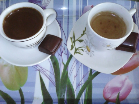 Coffee - drink, cups, coffee, two