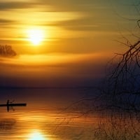 Rowers Sunset