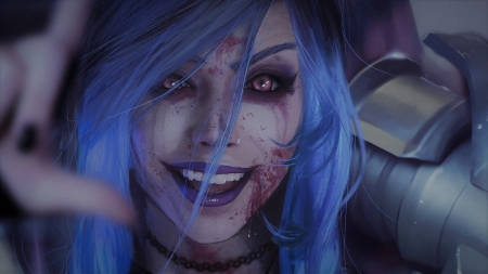 Arctic Jinx - jinx, realistic, girl, league of legends